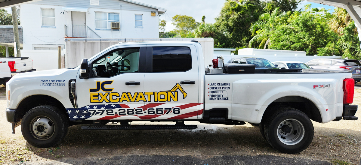JC Excavation Pickup Truck Graphics