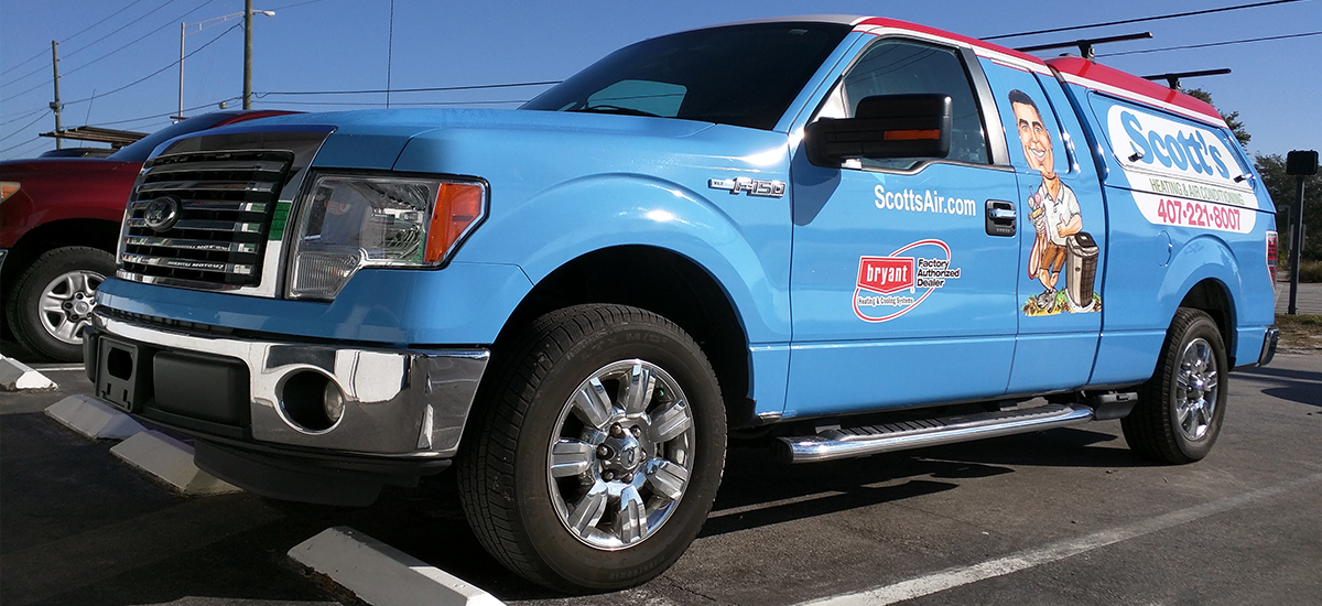 Scott's Air Pickup Truck Wrap